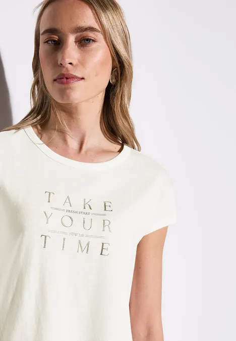 Shirt mit Wording off white