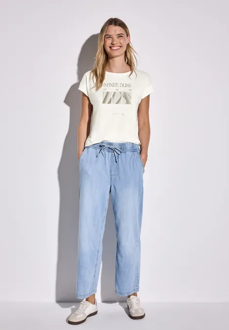 Shirt mit Foto-Print off white