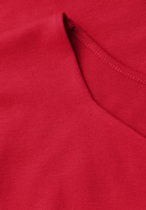 T-shirt à encolure diamant glory red