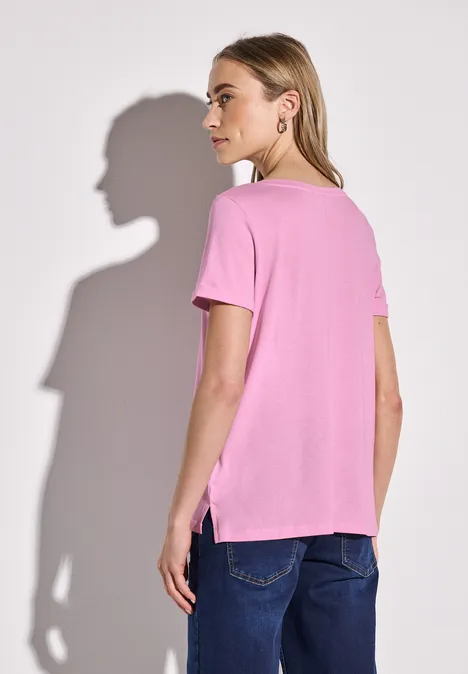 T-shirt avec imprimé sur le devant wild rose