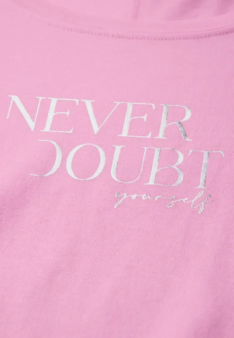 T-shirt avec imprimé sur le devant wild rose