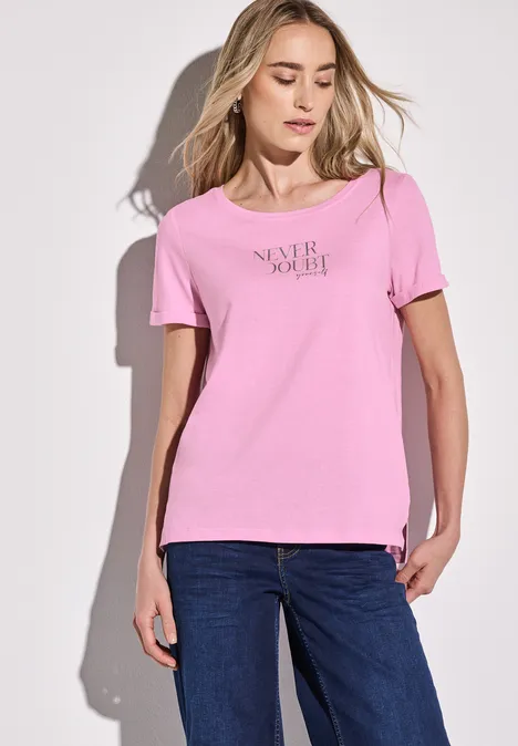 T-shirt avec imprimé sur le devant wild rose