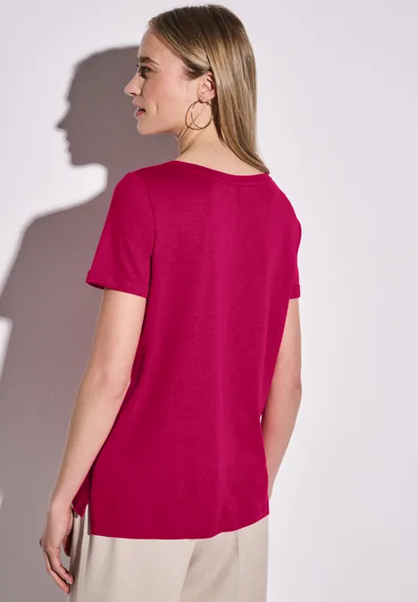 Shirt mit Frontprint juicy berry