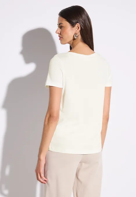 T-Shirt mit Wording Artwork off white