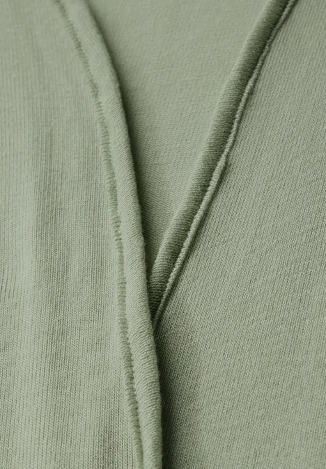 Open jas soft moss green