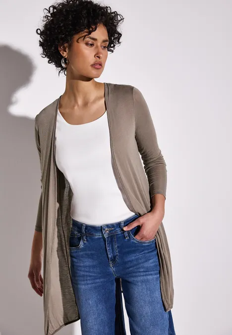 Offene Jacke stone brown