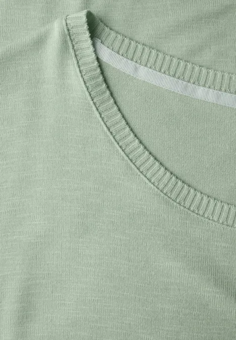 Strick-Look Shirt soft jade green