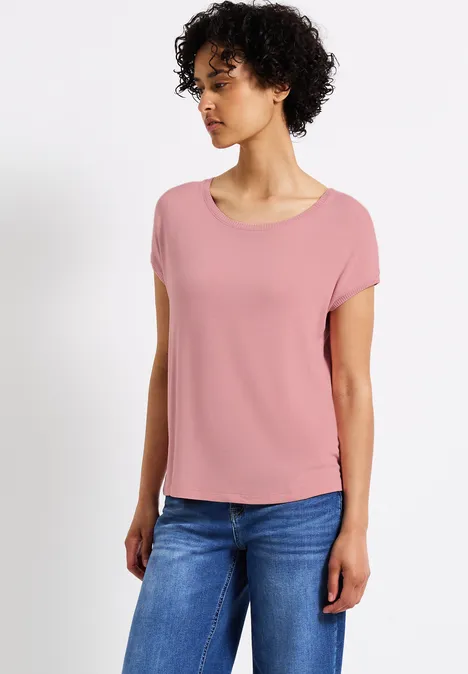 Strick-Look Shirt blush peach