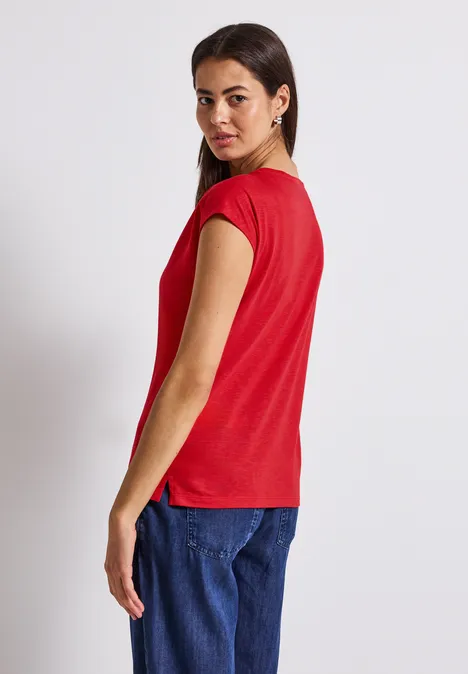 Shirt mit Dekotape glory red