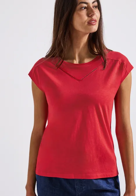Shirt mit Dekotape glory red