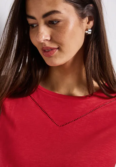 Shirt mit Dekotape glory red