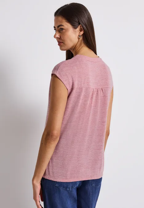 Chemise en lin blush peach