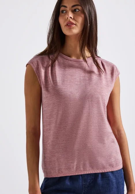 Chemise en lin blush peach