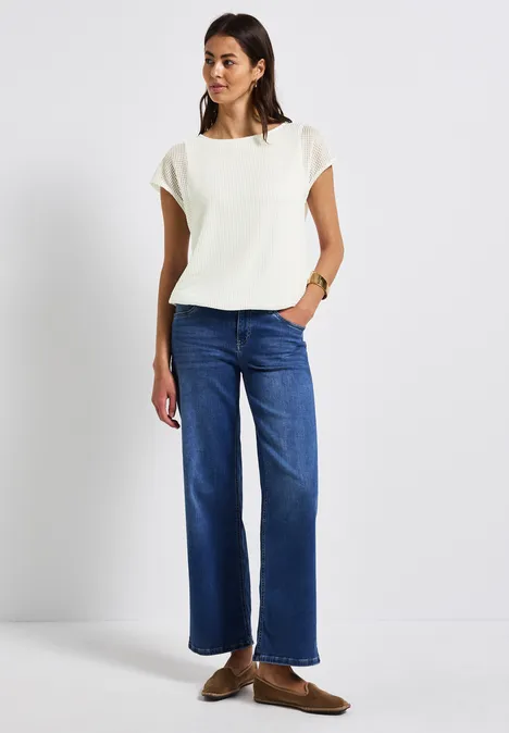 2-in-1 Mesh T-Shirt off white
