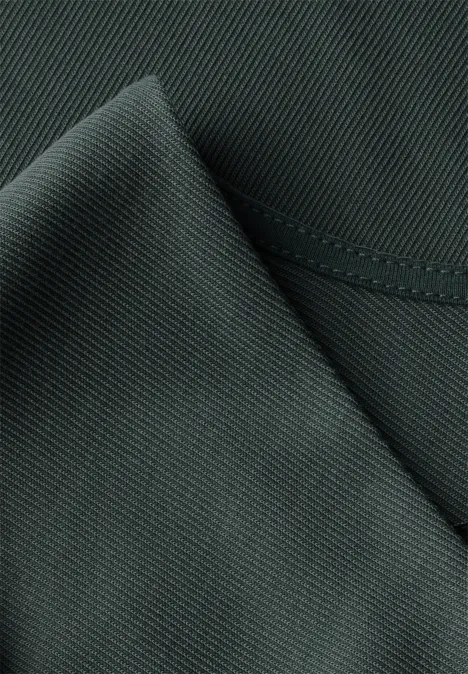 Silk-Look Strukturshirt mid green