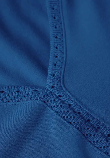 Débardeur en jersey avec détails au crochet dodger blue