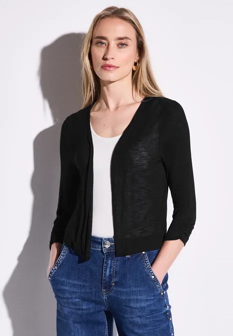 Offene Jacke Black