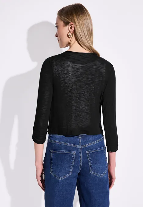 Offene Jacke Black
