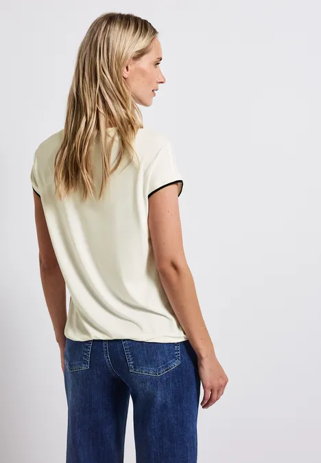 Shirt mit Tunnelzug off white