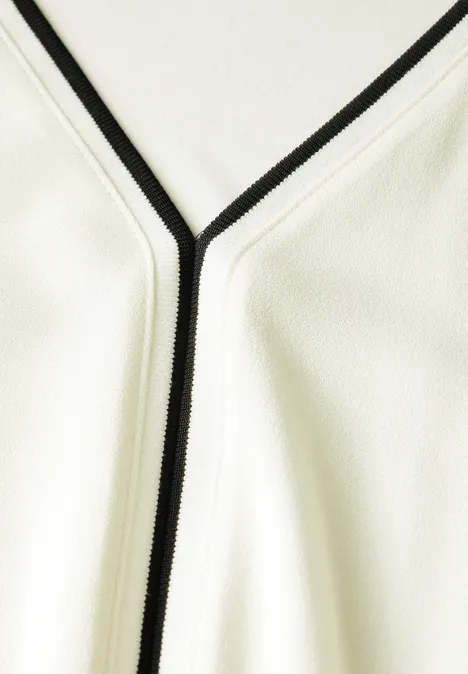 Shirt mit Tunnelzug off white