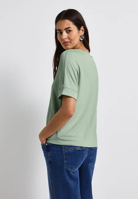 Strukturmix Shirt soft jade green