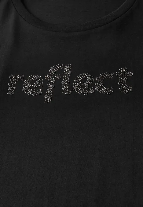 T-Shirt mit Wording Black
