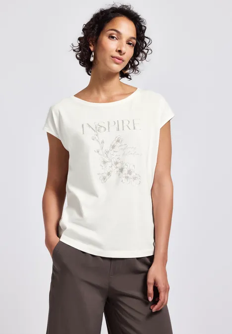 Shirt mit Print off white