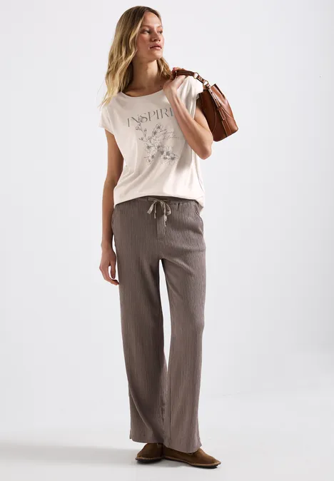 Shirt mit Print smooth sand beige
