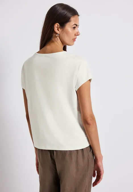 Shirt mit Cut-Out off white
