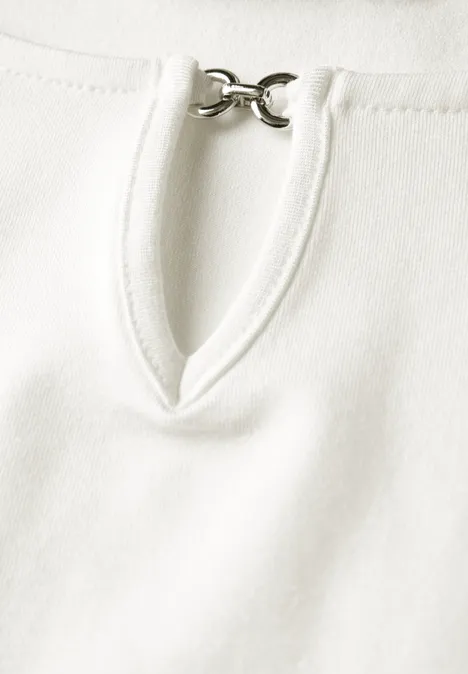 Shirt mit Cut-Out off white