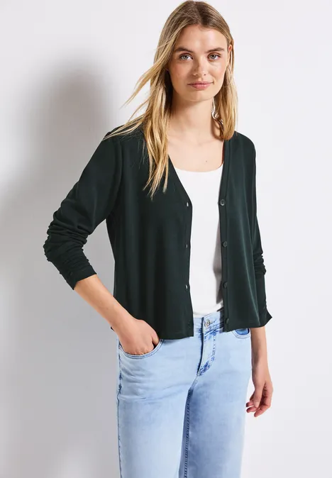 Silk-Look Jacke pine grove green