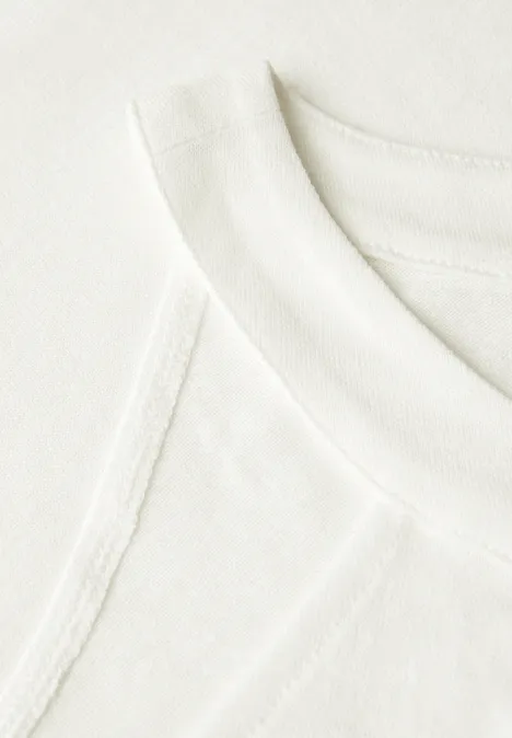 Leinen-Look Sommertop off white