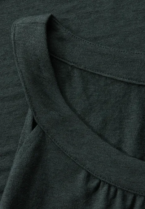 Leinen-Look Sommertop pine grove green