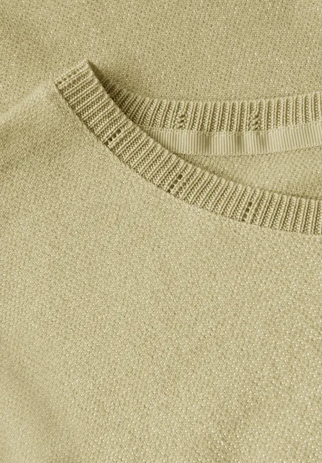 Glitzerndes T-Shirt buttercream yellow