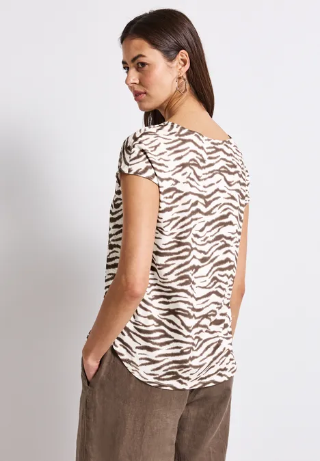 Gemustertes Shirt nomad brown