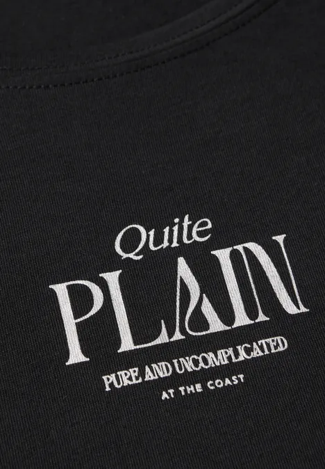 Basic Shirt mit Wording Black