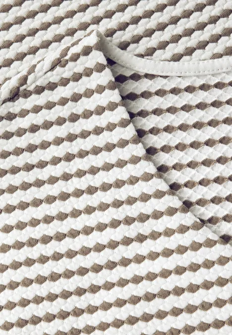 Shirt mit Herzausschnitt dark tumbled beige
