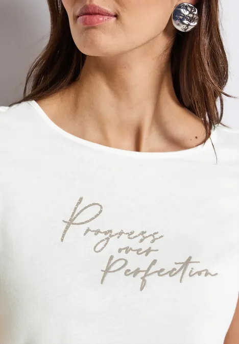 T-Shirt mit Print off white