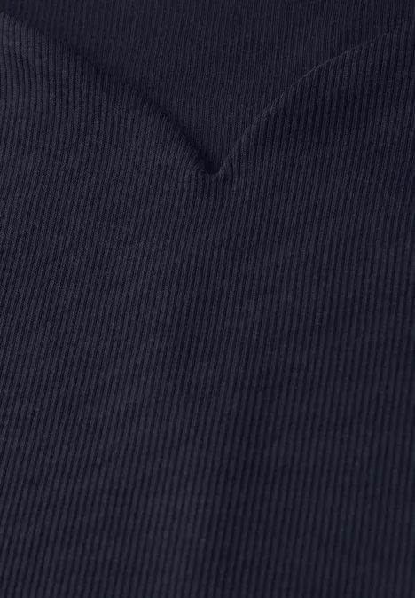 Top mit Herzausschnitt deep blue
