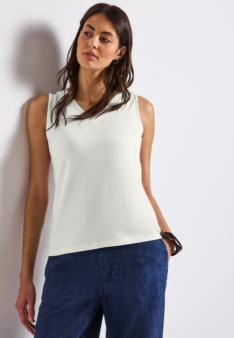 V-Neck Top off white