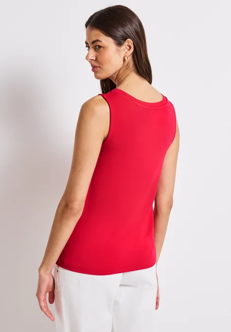 V-Neck Top glory red