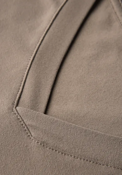 V-Neck Top dark tumbled beige