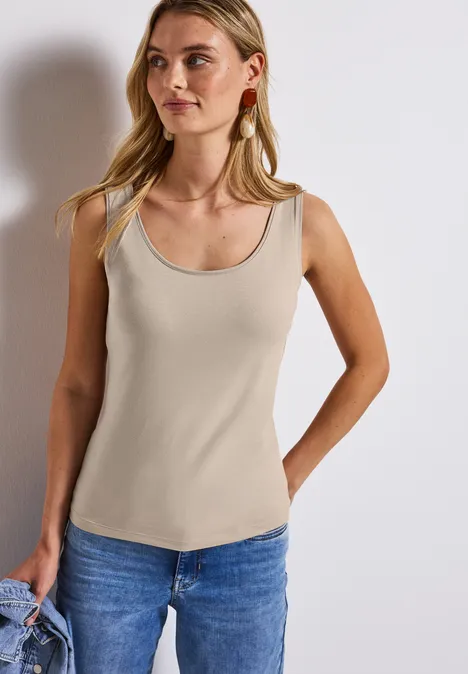 Basic Top morning beige