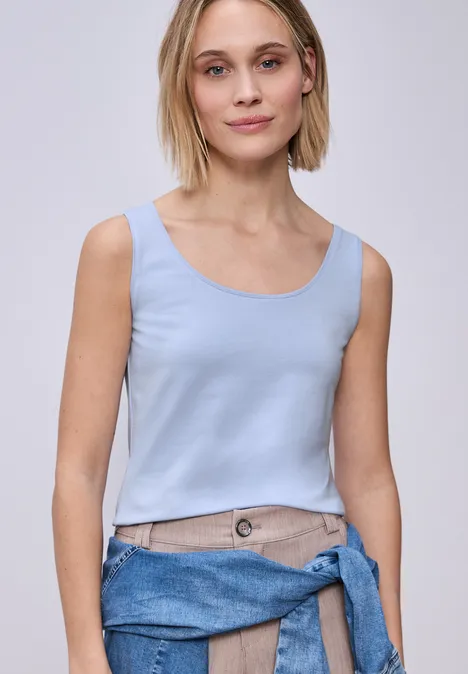 Top de base cashmere blue