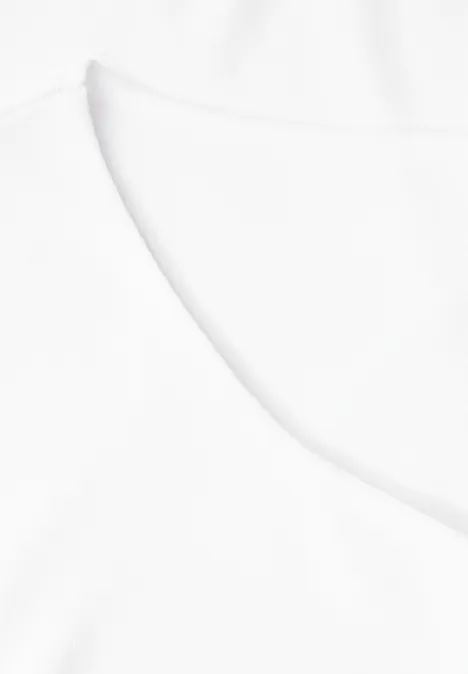 T-Shirt mit Herzausschnitt White