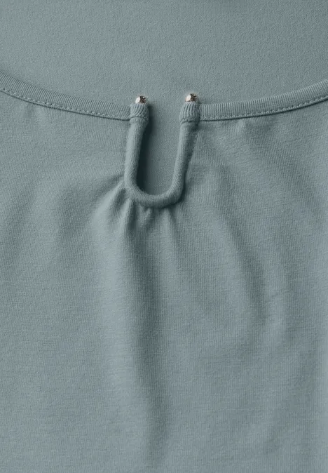 T-shirt en jersey avec découpe arona blue