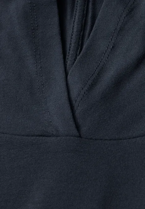 T-Shirt mit Kapuze deepwater blue
