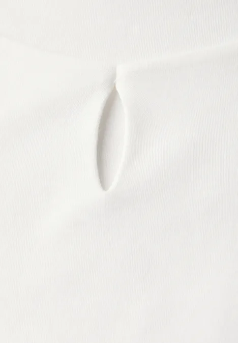 Shirt mit Cut-Out off white