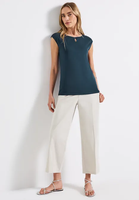 Shirt mit Cut-Out tide blue