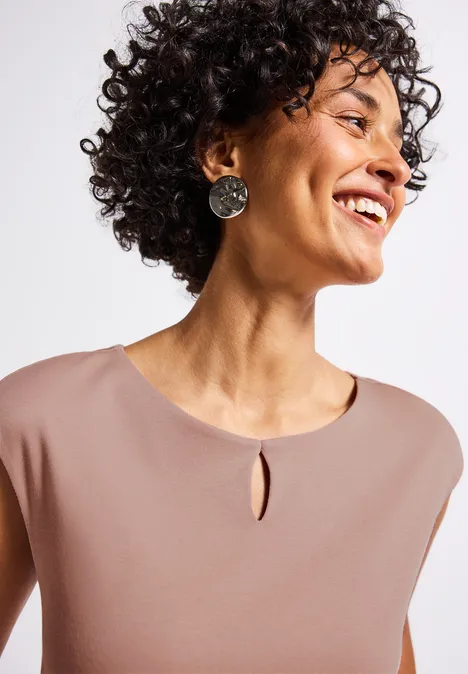 Shirt mit Cut-Out faded rose